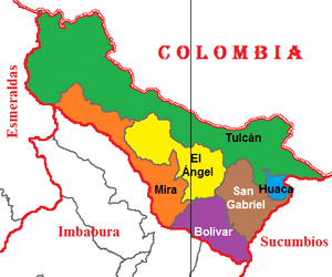 Cantons of Carchi Province