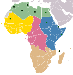 Carte Afrique CAF