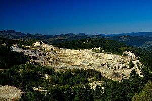 Cetate open-pit gold mine