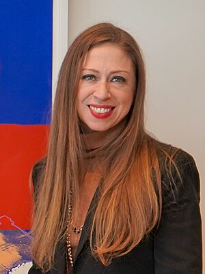 Chelsea Clinton at the British Embassy in Washington, D.C. on January 8, 2024 (cropped)