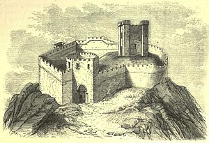 Clitheroe Castle (Engraving) c.1650