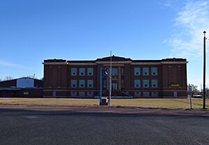 Former Colman-Egan School building in Egan