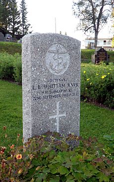 Commonwealth War Graves gravestone of L. B. Whittam in Tromsø 2