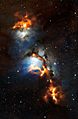 Cosmic dust clouds in reflection nebula Messier 78