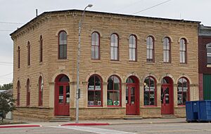 Cummins block building from NE 1