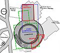 Curia Hostilia, Comitium, Rostra and Lapis Niger layout