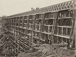 Dale Creek Bridge Union Pacific Railroad Company by Andrew J Russell