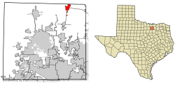 Location of Pilot Point in Denton County, Texas