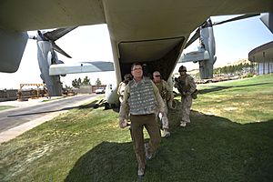 Deputy Secretary of Defense Ashton B. Carter arrives in Herat, Afghanistan 130914-D-NI589-465