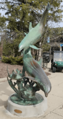 Dolphin statue in front of Seven Seas, Brookfield Zoo