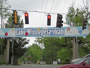 Entrance to Lake Winnepesaukah Amusement Park, Rossville, Georgia