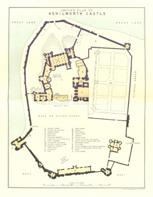 Ground Plan of Kenilworth Castle (combined) (11222653716)