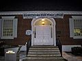 Hackettstown Free Public Library at night