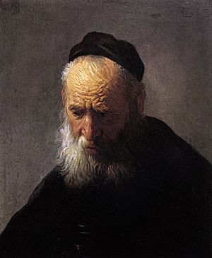 Head of an Old Man in a Cap, by Rembrandt