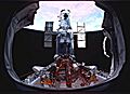 Hubble on the payload bay just prior to being released by the STS-109 crew