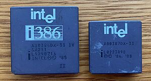 Intel chips 386 387