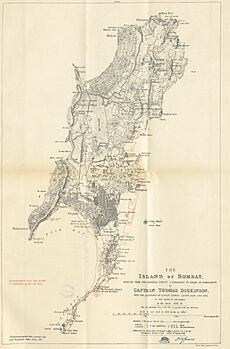 Island of Bombay Map 1812-16