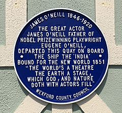 James O'Neill plaque, New Ross, Wexford, Ireland