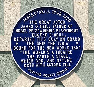 James O'Neill plaque, New Ross, Wexford, Ireland