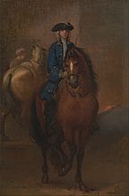 John Vanderbank - A Young Gentleman Riding a Schooled Horse - Google Art Project