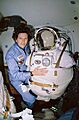 Kathy Sullivan dons her suit - GPN-2006-000014
