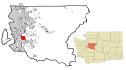 Location of East Hill-Meridian, Washington