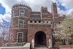 Lambert Castle, Paterson, NJ - entrance lions