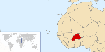Location of Upper Volta