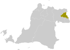 Location within Banten