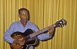 Lonnie Johnson at my place 1960