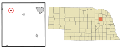 Location of Meadow Grove, Nebraska