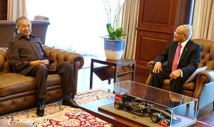 Mahathir Mohamad and Maumoon Abdul Gayoom
