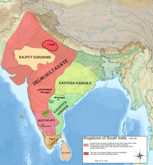 Map of Kampili kingdom