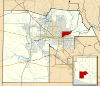 Maricopa County Incorporated and Planning areas SRPMIC highlighted