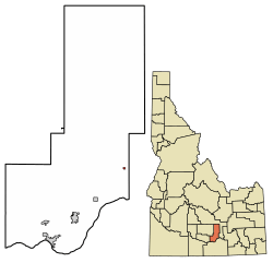 Location in Minidoka County, Idaho