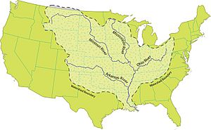 Mississippi River Watershed Map