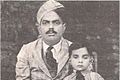 Muhammad Zia-ul-Haq with his father (1929)