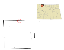 Location of Portal, North Dakota