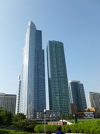 One Museum Park and One Museum Park West in 2011.JPG