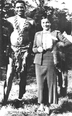 Paul Robeson and Ágay Irén - London, 1934