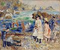 Pierre-Auguste Renoir - Children on the Seashore, Guernsey (Enfants au bord de la mer à Guernesey) - BF10 - Barnes Foundation
