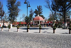 Main plaza of the town