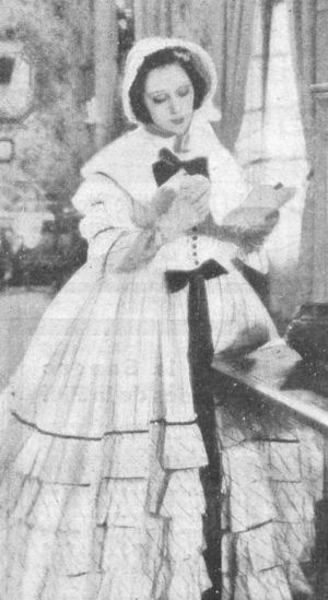 Raquel Meller como Eugenia de Montijo en Violetas imperiales