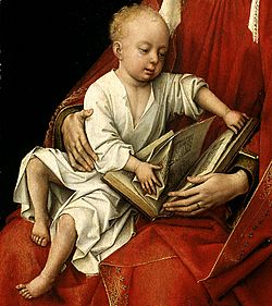 Rogier van der Weyden - Virgin and Child (Durán Madonna) - Prado P02722 (Detail)