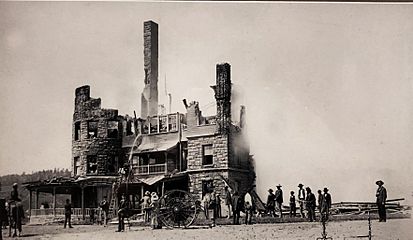 Second Montezuma Hotel after Aug. 8 1885 fire
