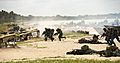 Sri Lankan Marines Assault Beach at Sri Lankan Naval Satation in Mullikulum, Sri Lanka, Feb. 27, 2017