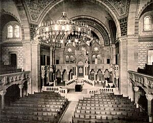 Synagogue consistoriale du quai Kléber intérieur 1898-1940