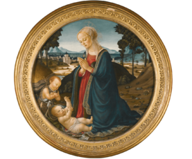 THE MADONNA AND CHILD WITH THE INFANT SAINT JOHN THE BAPTIST IN A LANDSCAPE