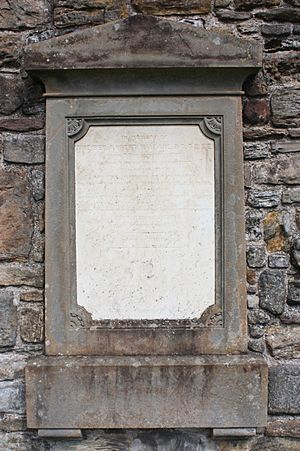 The grave of Robert Haldane, St Andrews Cathedral churchyard