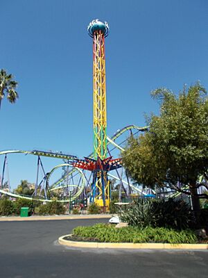 The tower at Six Flags in Vallejo